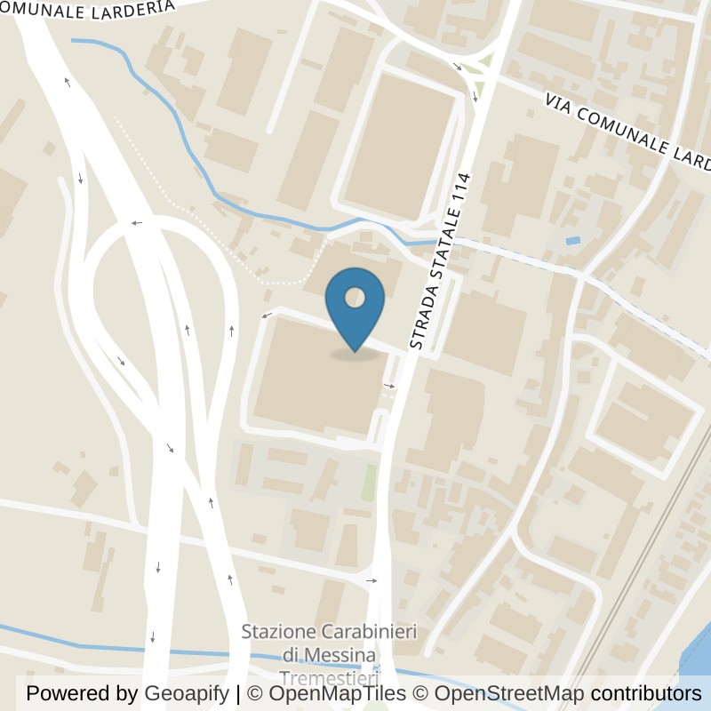 Map: location of ICON Palestre Messina in Messina