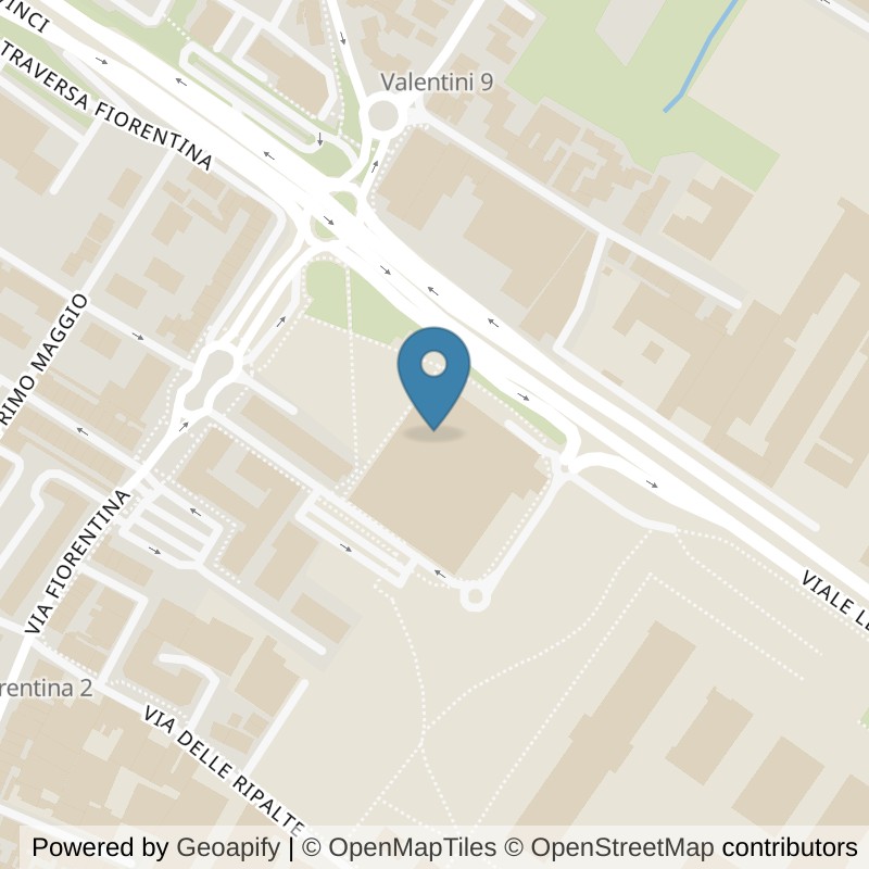 Map: location of ICON Palestre Prato in Prato