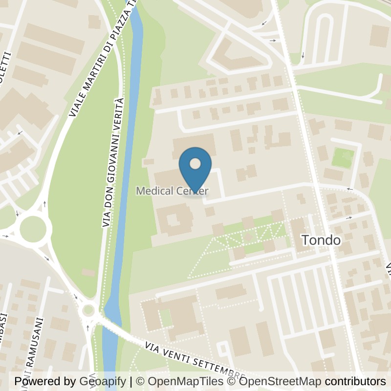 Map: location of ICON Palestre Reggio Emilia in Reggio nell'Emilia