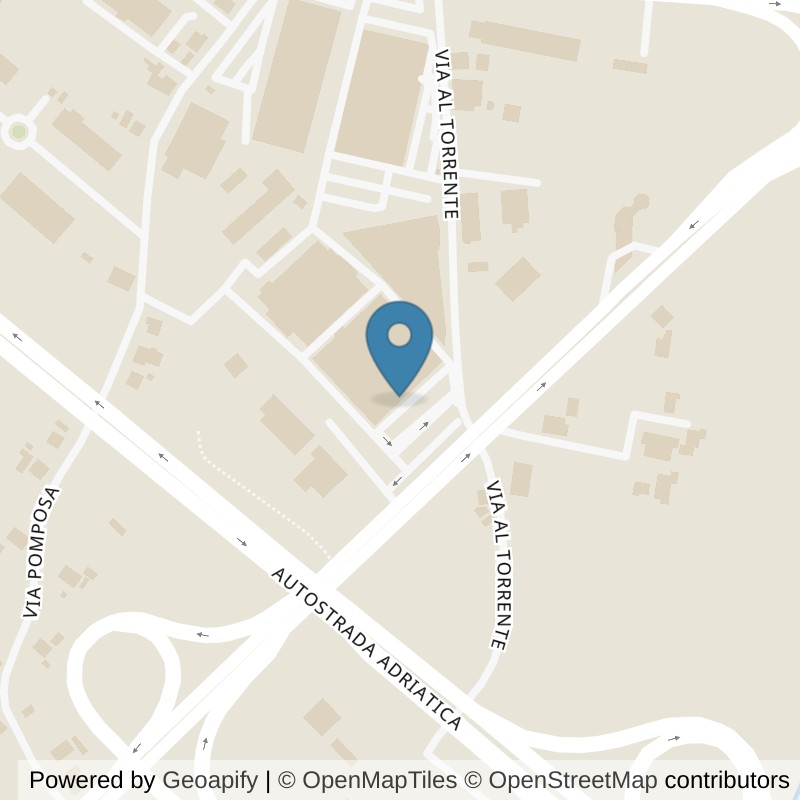 Map: location of ICON Palestre Rimini in Rimini