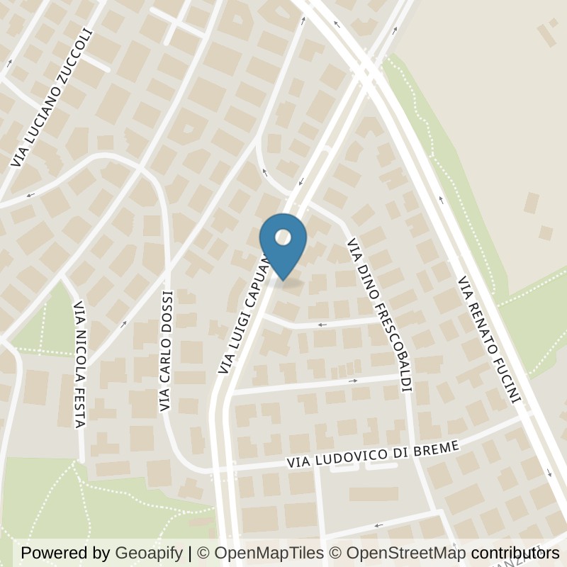 Map: location of ICON Palestre Roma Talenti in Roma