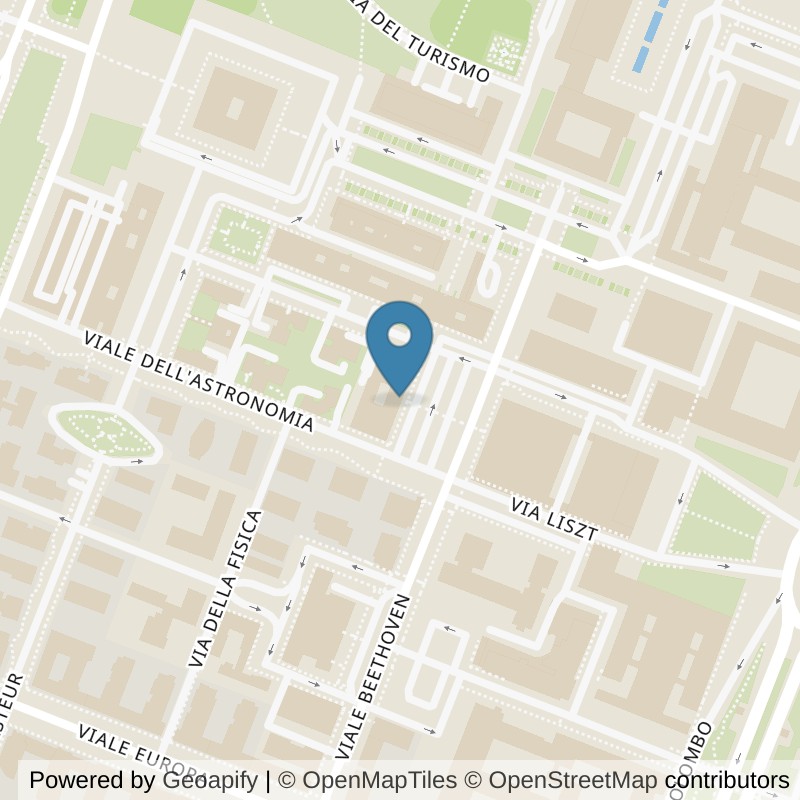 Map: location of ICON Palestre Roma EUR in Roma