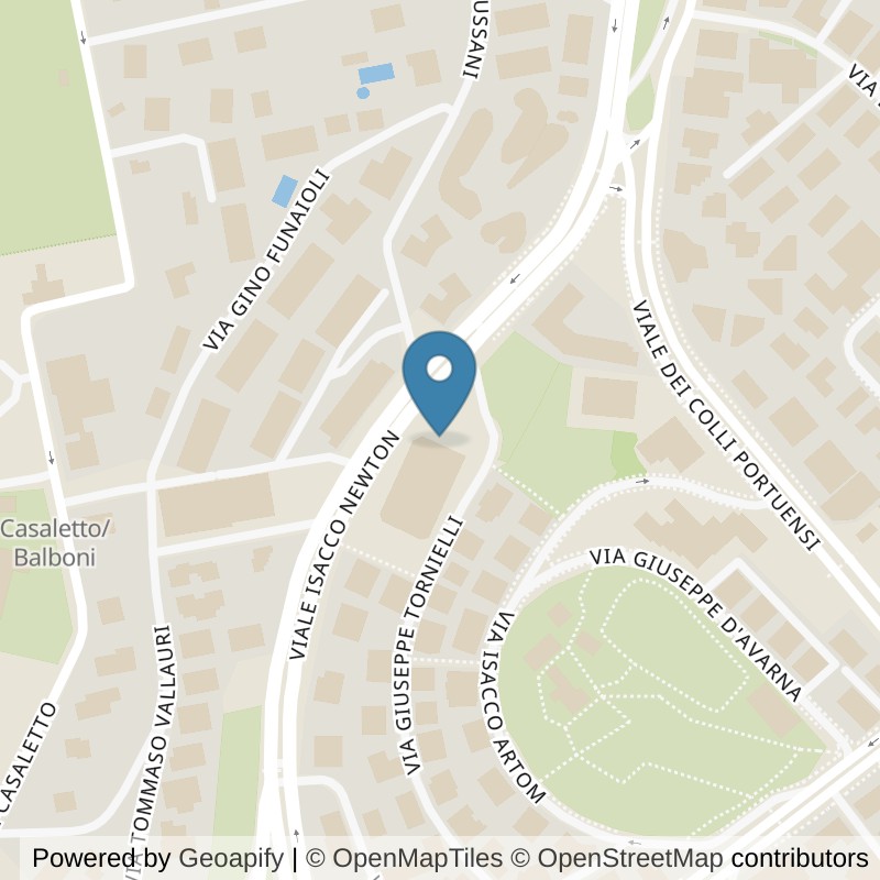 Map: location of ICON Palestre Roma Portuense in Roma