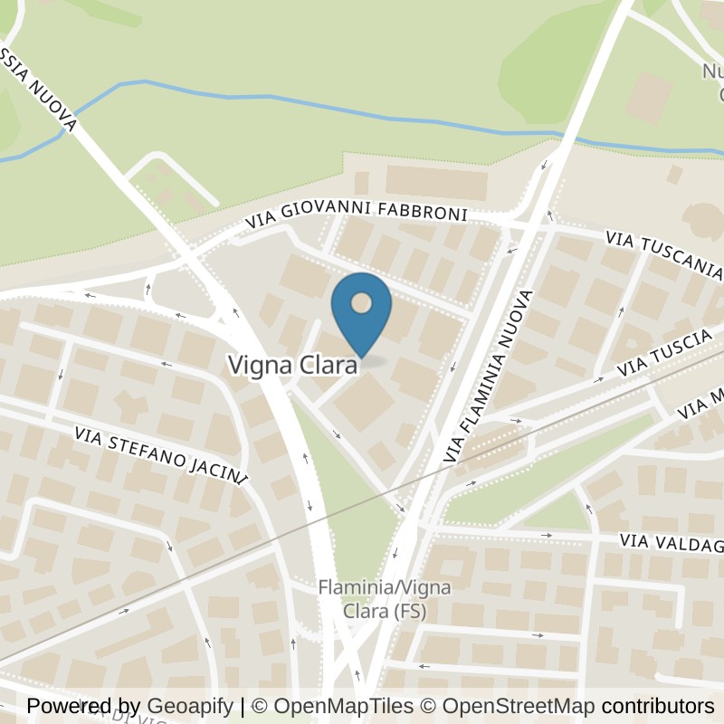 Map: location of ICON Palestre Roma Corso Francia in Roma