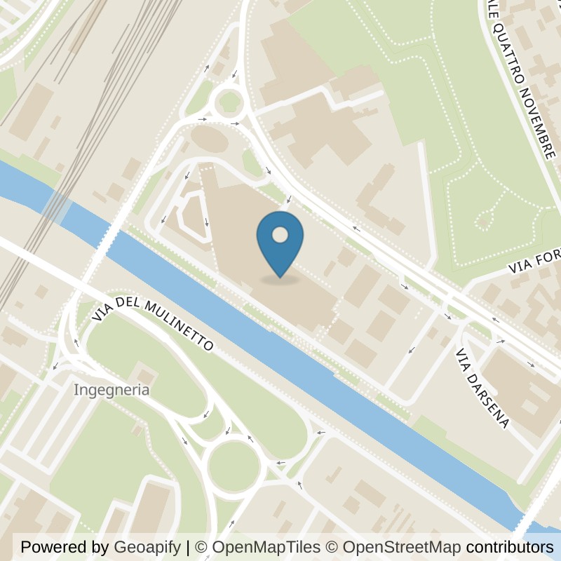 Map: location of ICON Palestre Ferrara in Ferrara