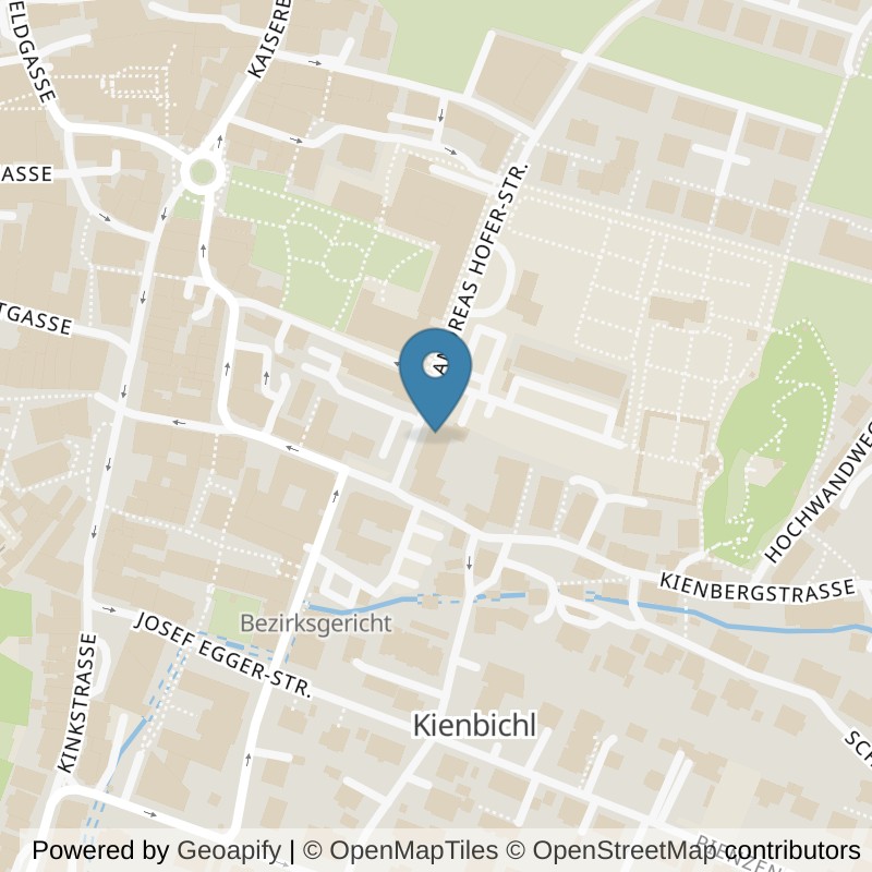 Map: location of Impuls Fitness in Kufstein