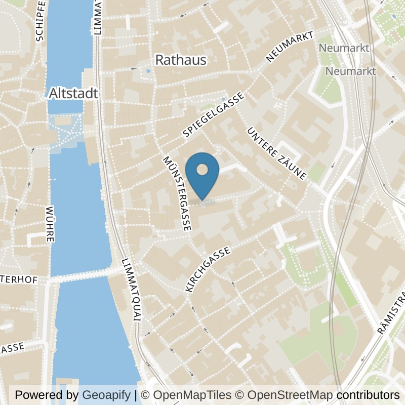 Map: location of Indigo Fitness Club Zürich in Zürich