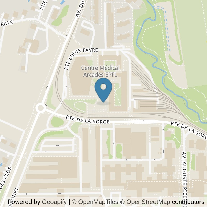 Map: location of InFit - Gym & Fitness EPFL in Ecublens (VD)
