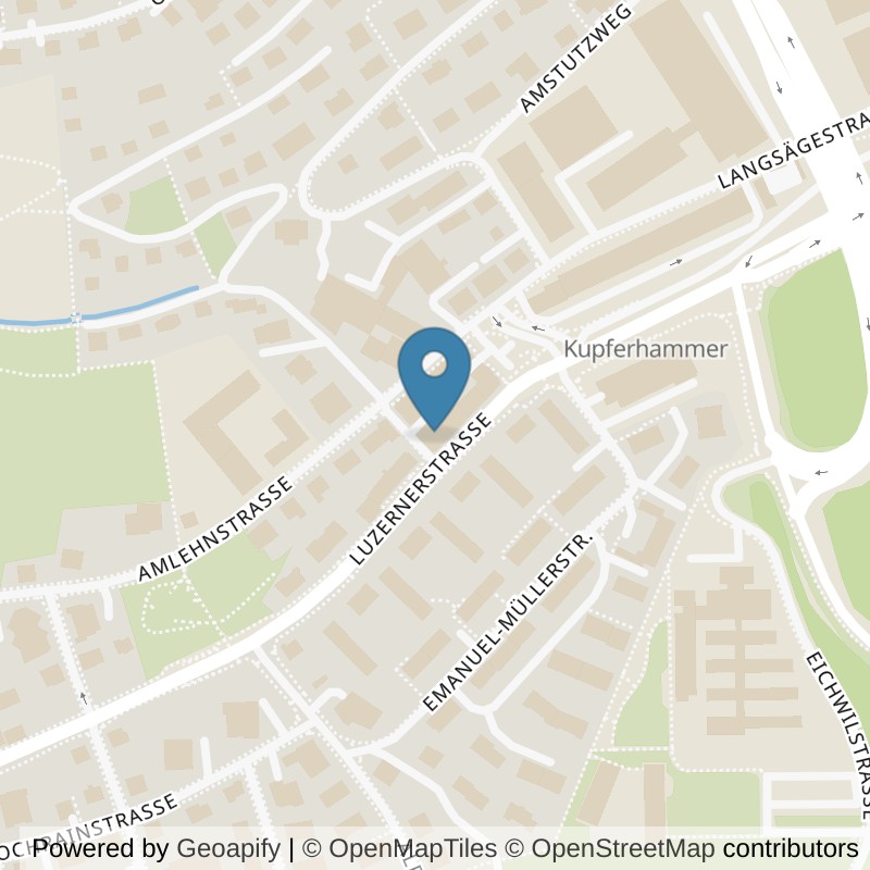 Map: location of Infrashape-Swiss in Kriens