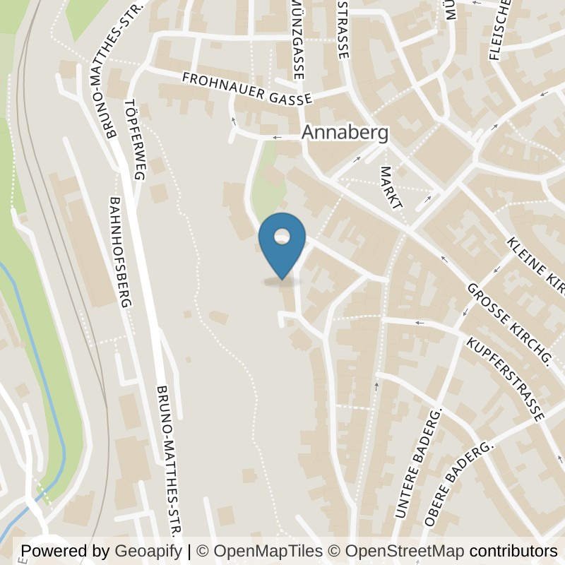 Map: location of INJOY Annaberg in Annaberg-Buchholz