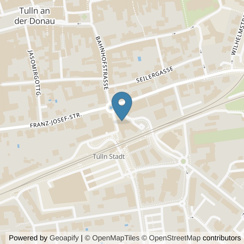 Map: location of INJOY CLUB TULLN in Tulln an der Donau