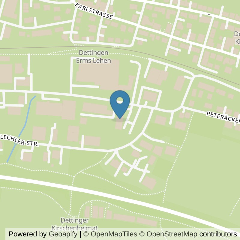 Map: location of INJOY Dettingen in Dettingen an der Erms