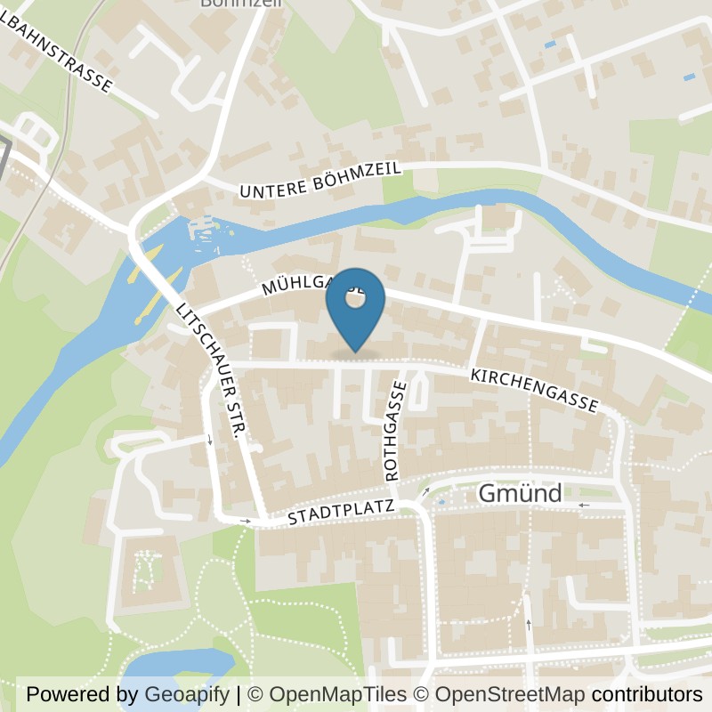 Map: location of Injoy Gmünd in Gmünd