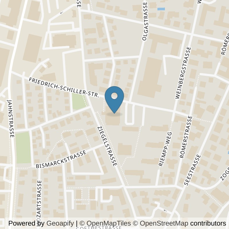 Map: location of INJOY Gym & Swim Ravensburg in Ravensburg
