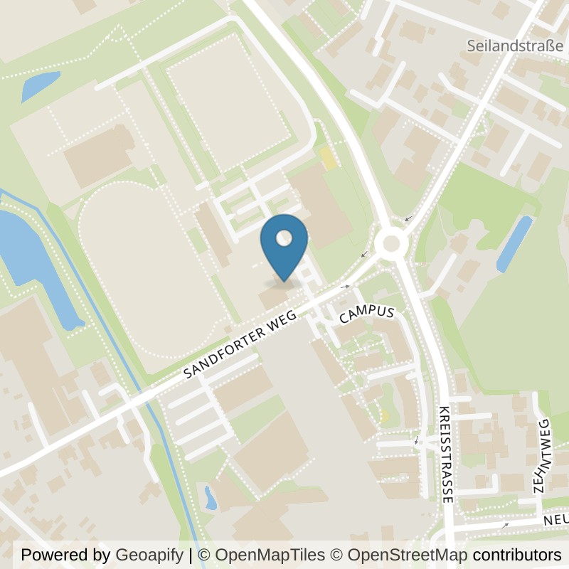Map: location of INJOY Gym & Swim Selm in Selm