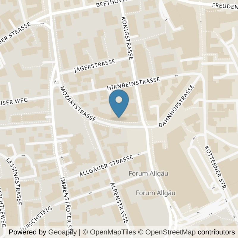 Map: location of INJOY Kempten in Kempten