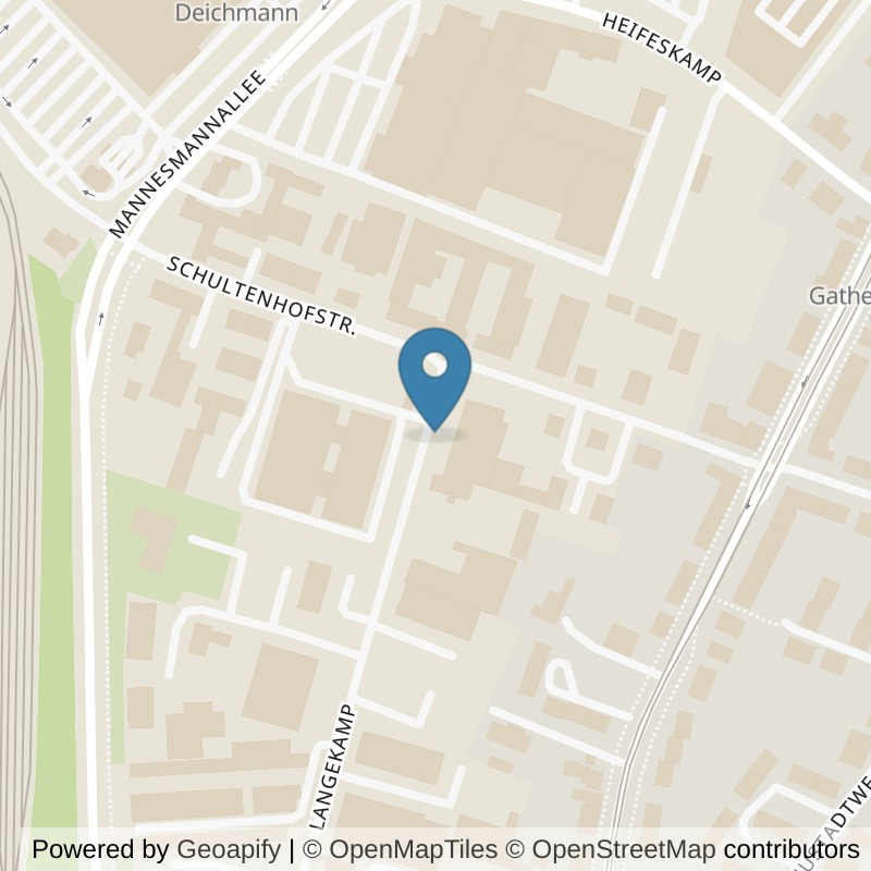 Map: location of INJOY Mülheim in Mülheim an der Ruhr
