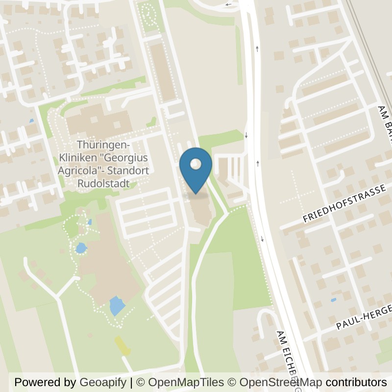 Map: location of INJOY Rudolstadt in Rudolstadt