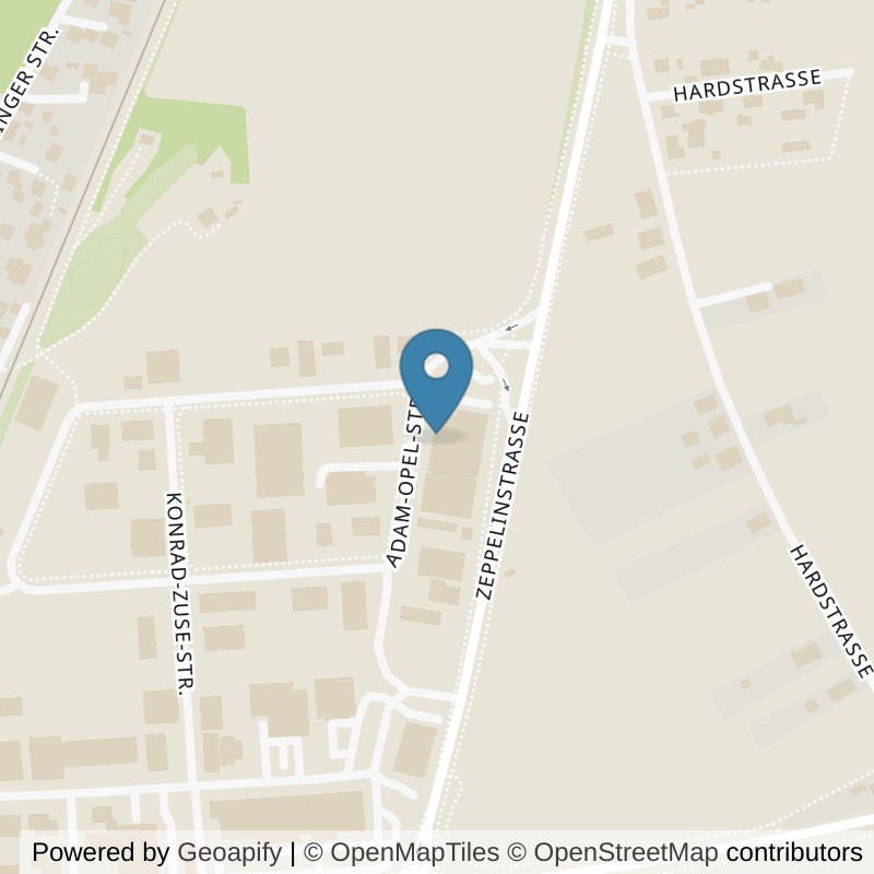 Map: location of INJOY Singen in Rielasingen-Worblingen