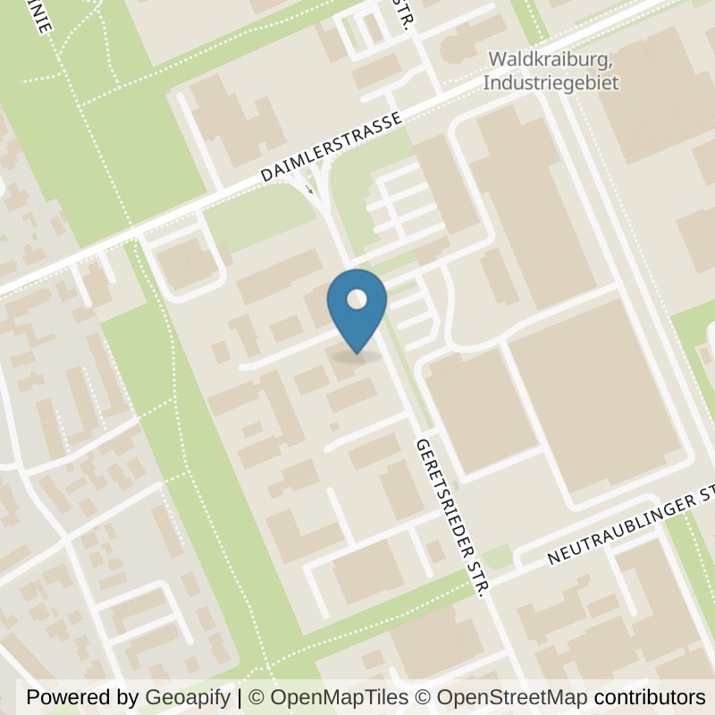 Map: location of INJOY Waldkraiburg in Waldkraiburg