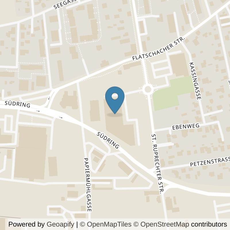 Map: location of INJOY Xpress Fitnessstudio Klagenfurt in Klagenfurt am Wörthersee