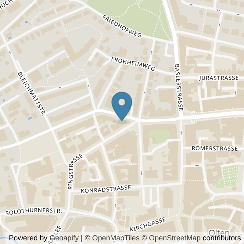 Map: location of INSPIRIT - HUMAN GmbH in Olten