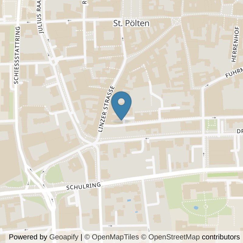 Map: location of Instinct Gym in St. Pölten