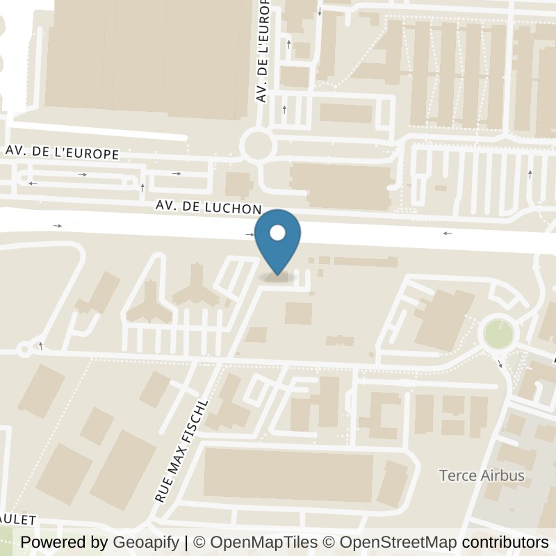 Map: location of Interval Colomiers-St Martin du T. in Toulouse