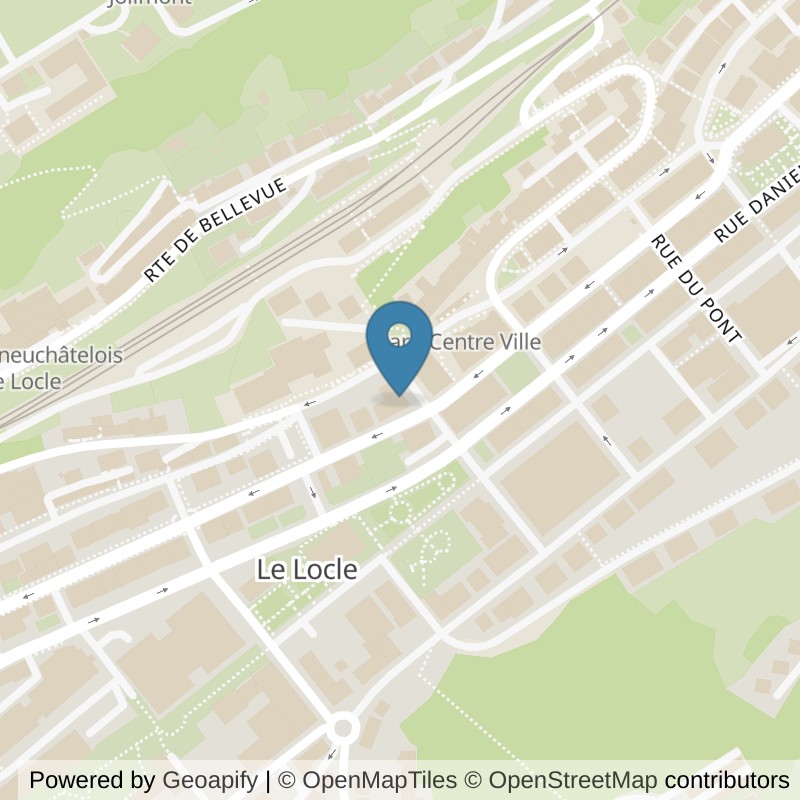 Map: location of ISI Fitness Sàrl in Le Locle