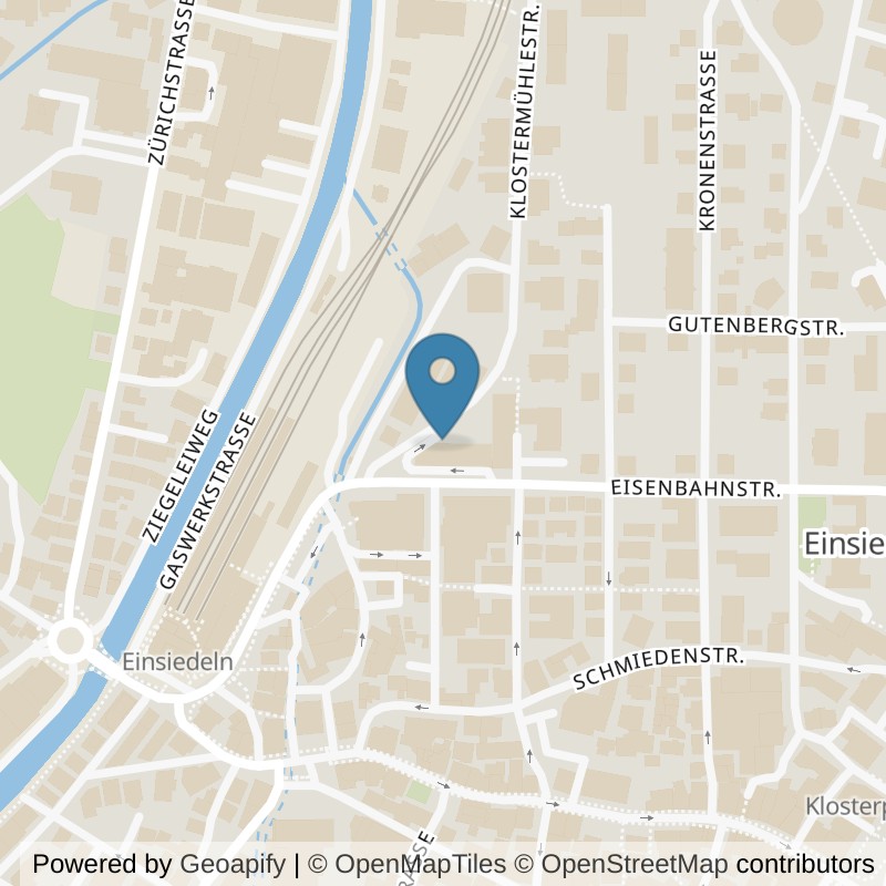 Map: location of Jazzercise Einsiedeln in Einsiedeln