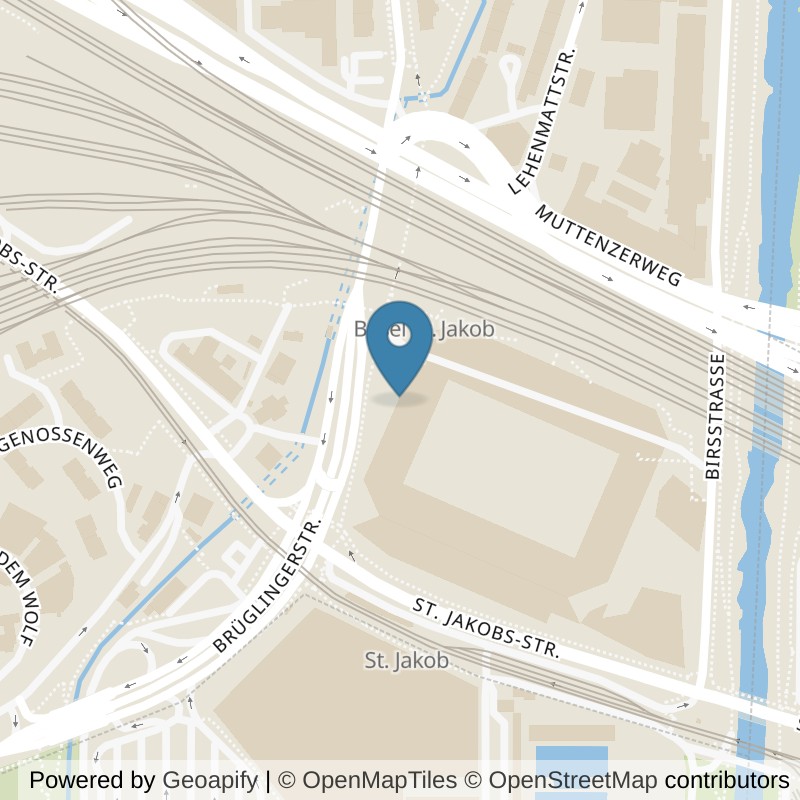 Map: location of Joggeli Fitness in Basel