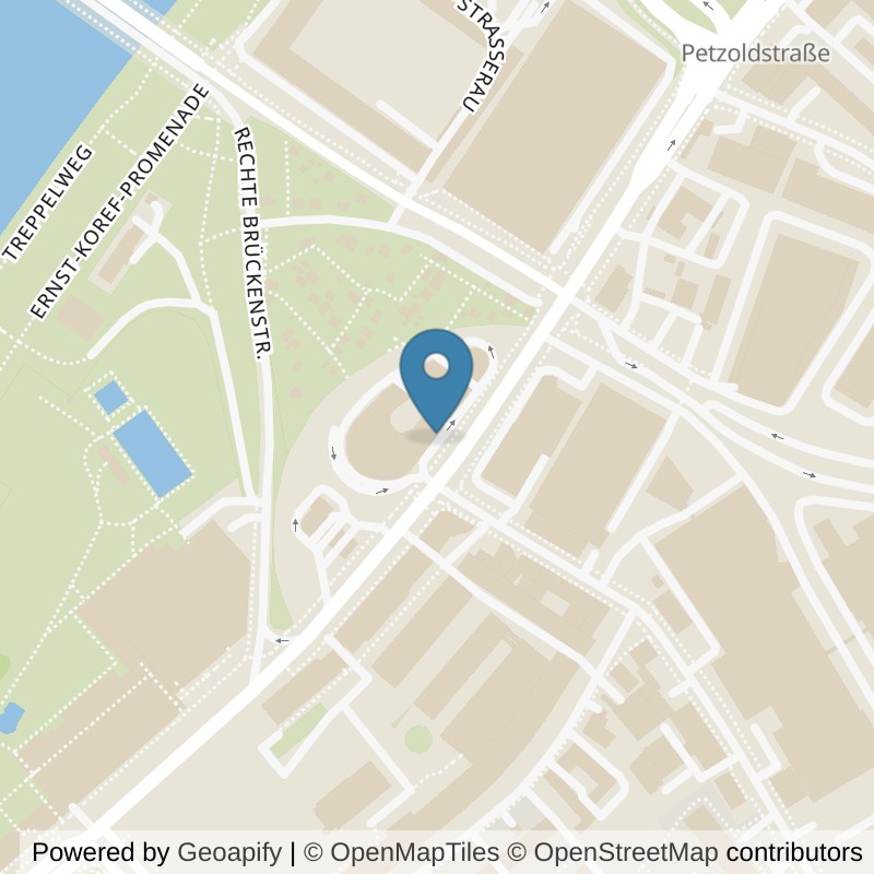 Map: location of John Harris Fitness Donaupark Linz in Linz