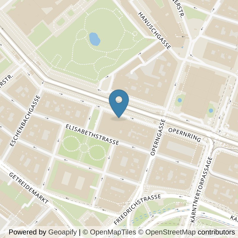Map: location of John Harris Fitness Executive Club LeMéridien Wien in Wien