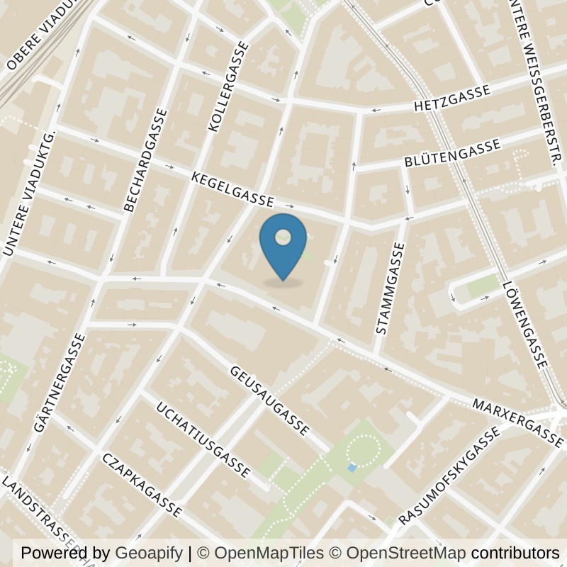 Map: location of John Harris Fitness Sofiensäle in Wien