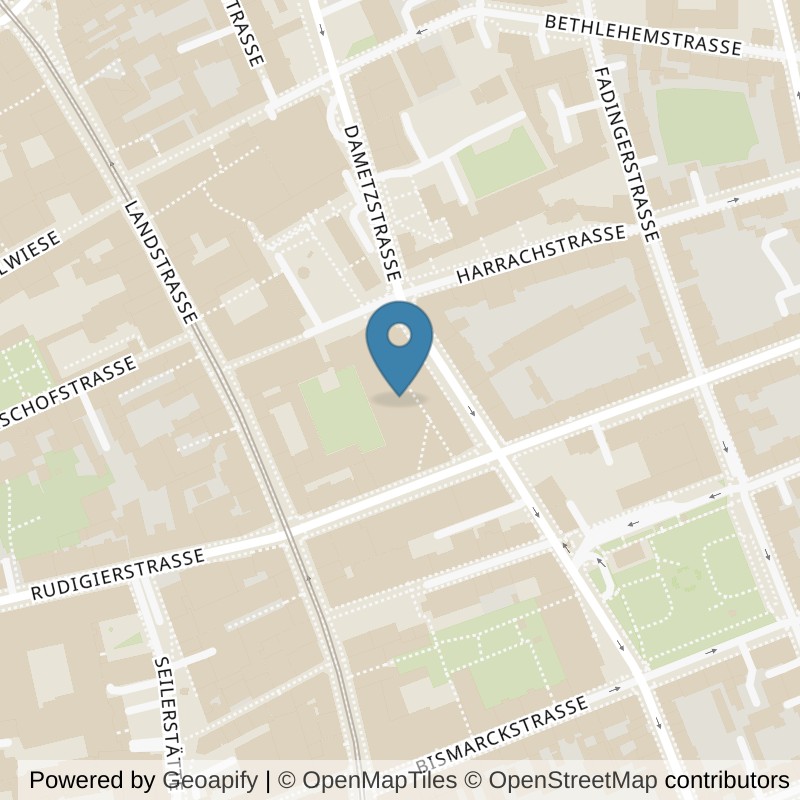 Map: location of John Harris in Linz