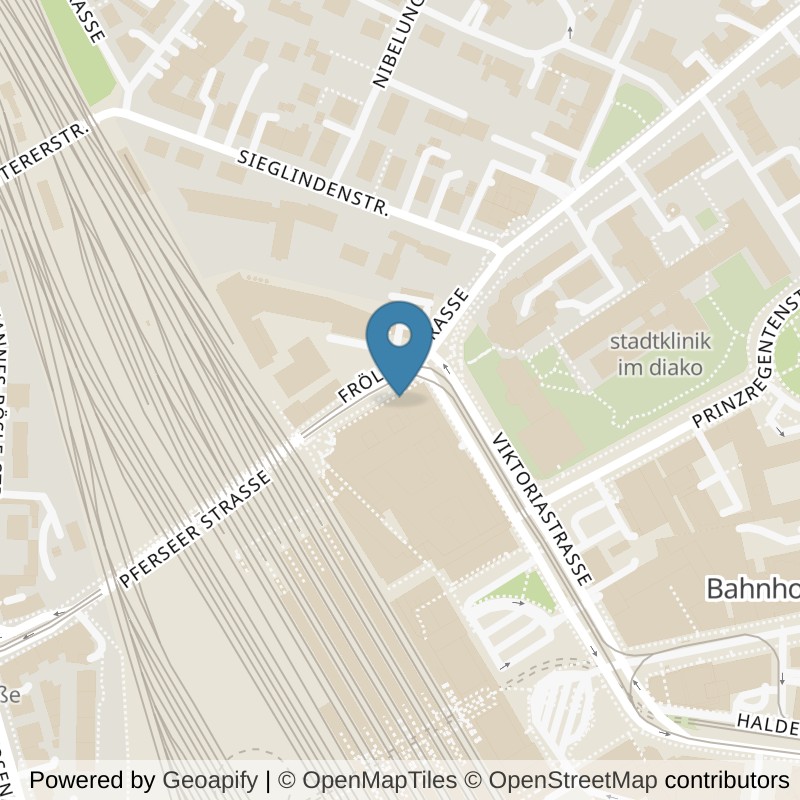 Map: location of John-Reed-Fitness-Augsburg in Augsburg
