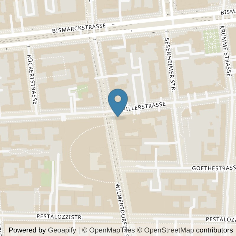 Map: location of John-Reed-Fitness-Berlin-Charlottenburg in Berlin