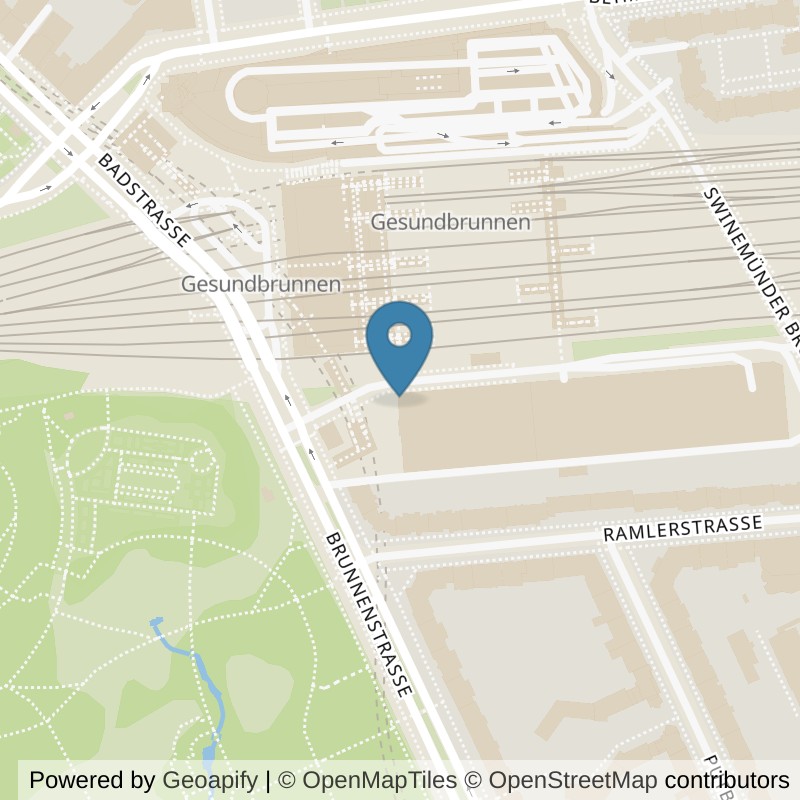 Map: location of John-Reed-Fitness-Berlin-Gesundbrunnen in Berlin