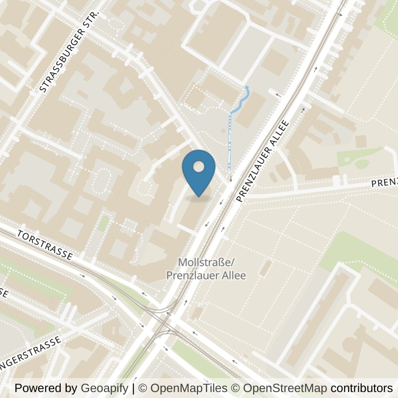 Map: location of John-Reed-Fitness-Berlin-Prenzlaür-Berg in Berlin