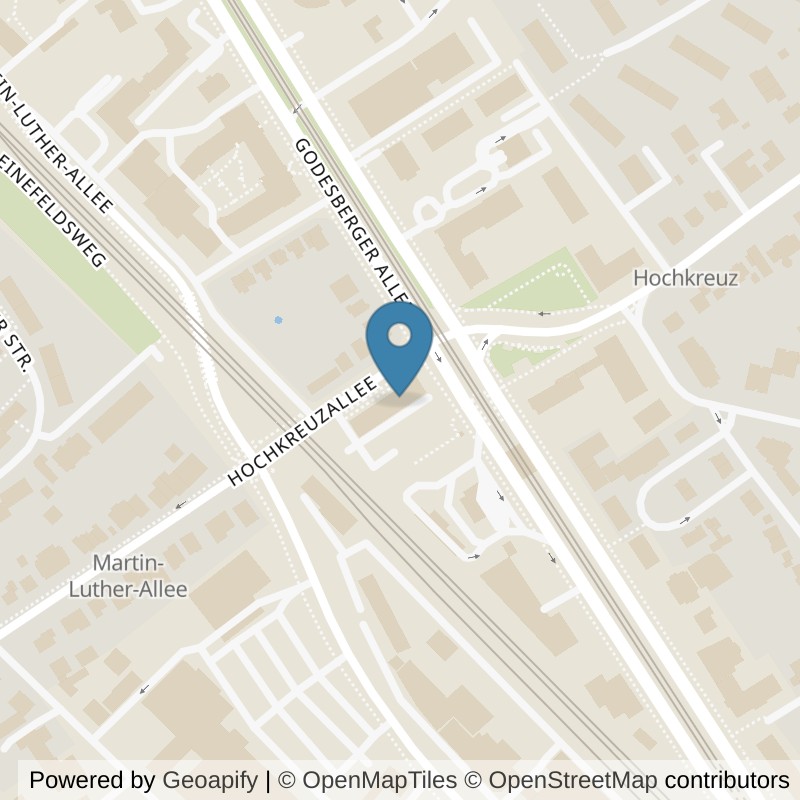 Map: location of John-Reed-Fitness-Bonn in Bonn
