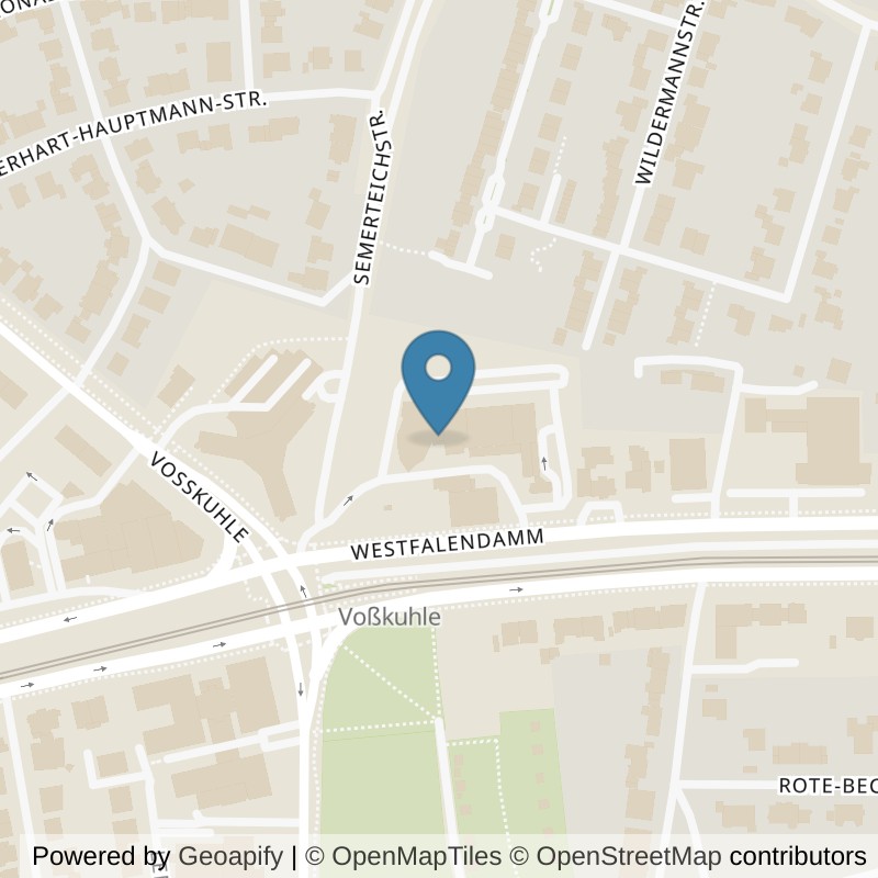 Map: location of John-Reed-Fitness-Dortmund-Gartenstadt in Dortmund