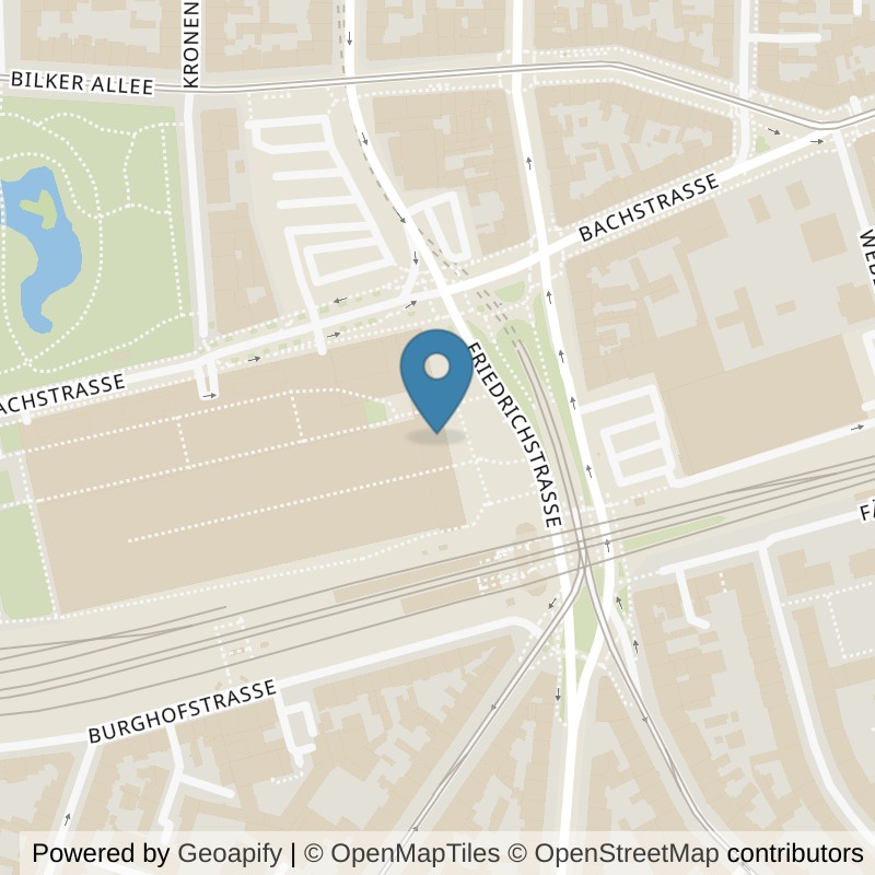 Map: location of John-Reed-Fitness-Düsseldorf-Arcaden in Düsseldorf