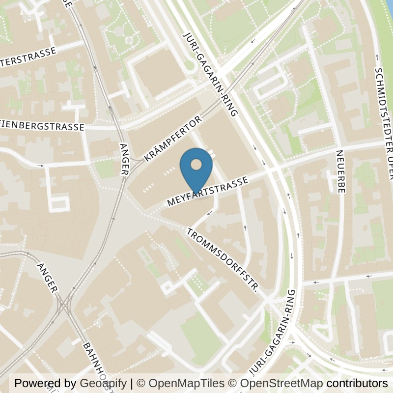 Map: location of John-Reed-Fitness-Erfurt in Erfurt
