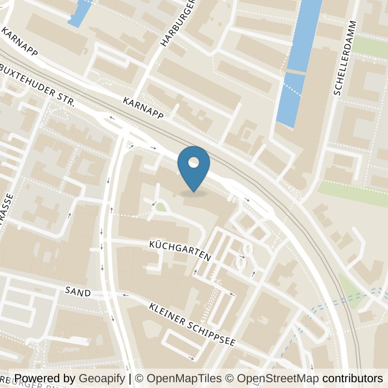 Map: location of John-Reed-Fitness-Hamburg-Harburg in Hamburg