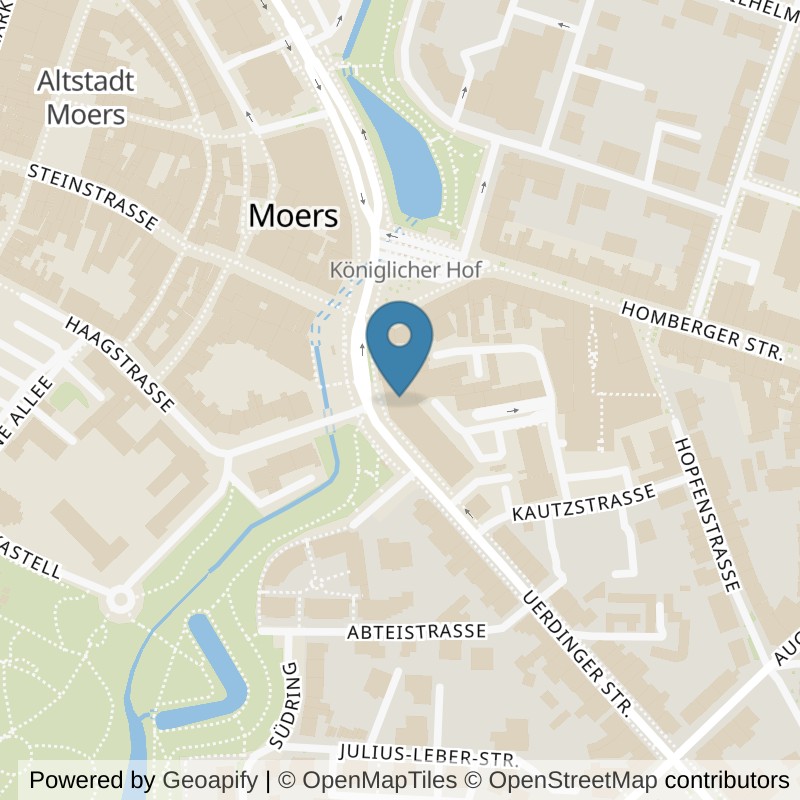 Map: location of John-Reed-Fitness-Mörs in Moers