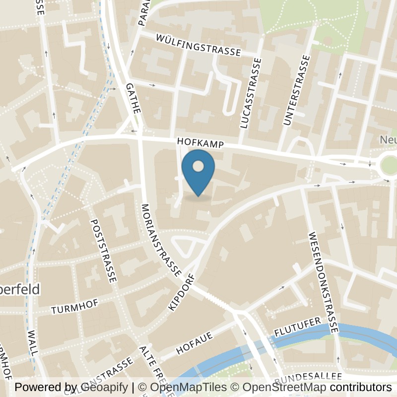 Map: location of John-Reed-Fitness-Wuppertal in Wuppertal