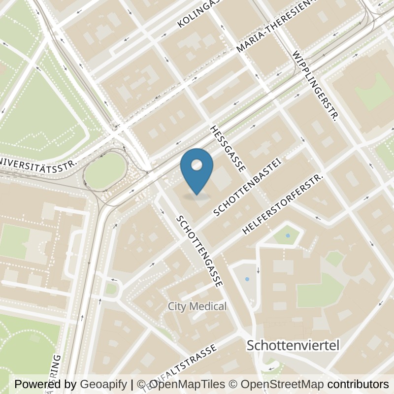Map: location of JOHN REED Wien Schottentor in Wien