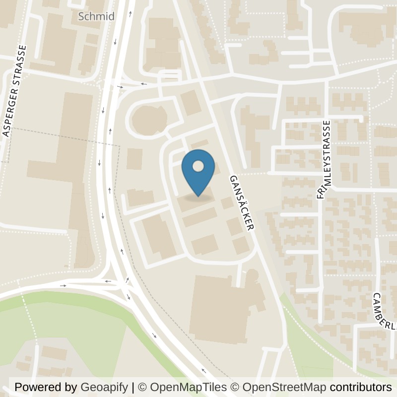 Map: location of JONNY M. Club Gansäcker in Bietigheim-Bissingen