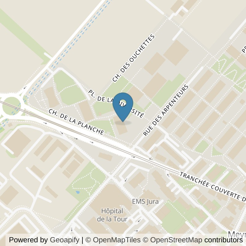 Map: location of Joy4Spirit in Meyrin