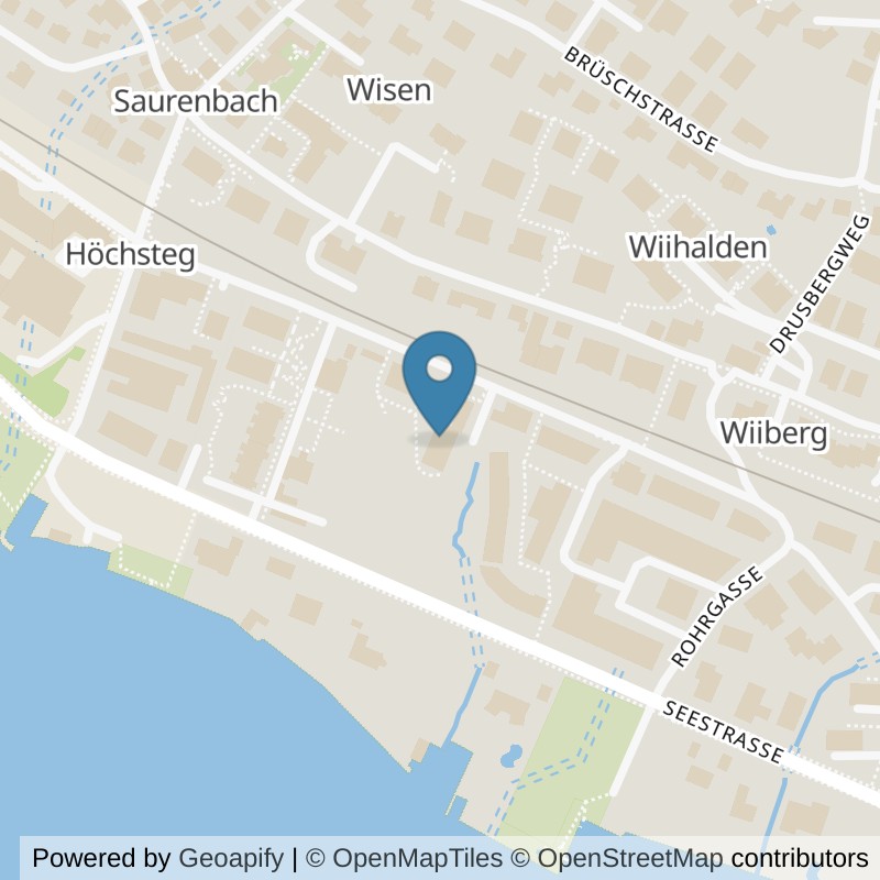 Map: location of Judith Portmann in Männedorf